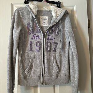 Aeropostale light grey hooded sweatshirt